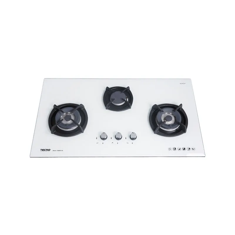 Tecno-T3388TGSV 88cm SCHOTT Tempered Glass Hob with Inferno Burner