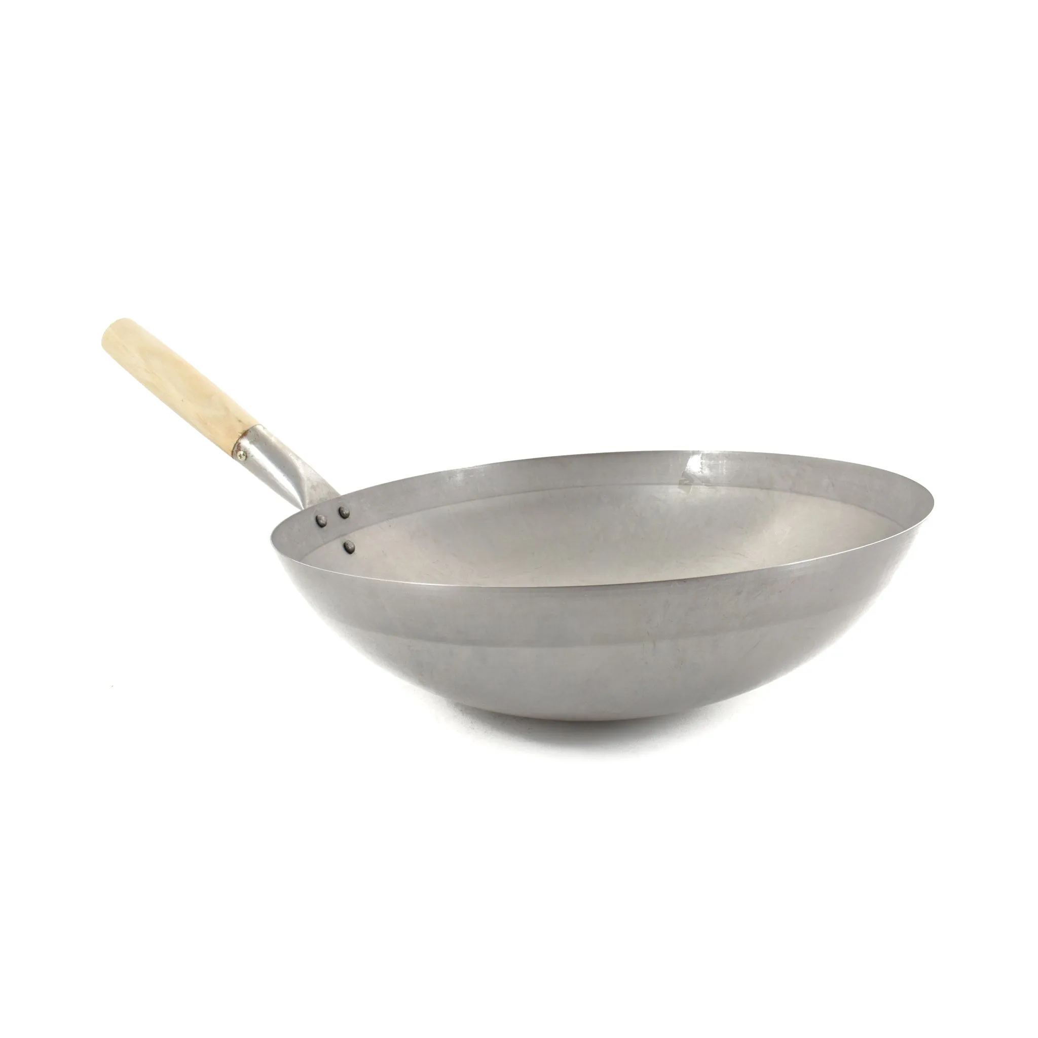 Traditional Round-Base Carbon Steel Wok