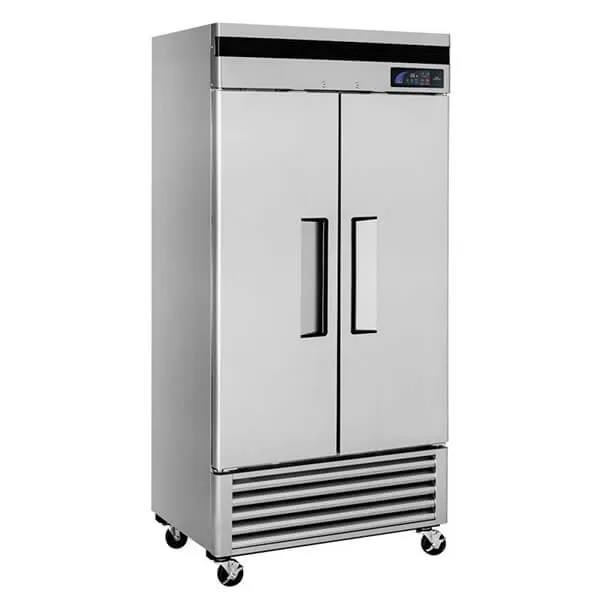 Turbo Air TSR-35SD-N 40" 2-Section Solid Door Reach-In Bottom Mount Refrigerator