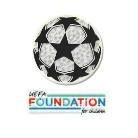 UEFA 2021-24 Champion League Patch YOUTH Set (Foundation Patch Included)