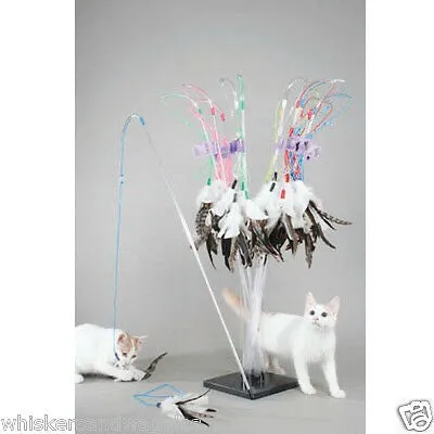 VEE PURFECT FEATHER WAND CAT TOY (36")