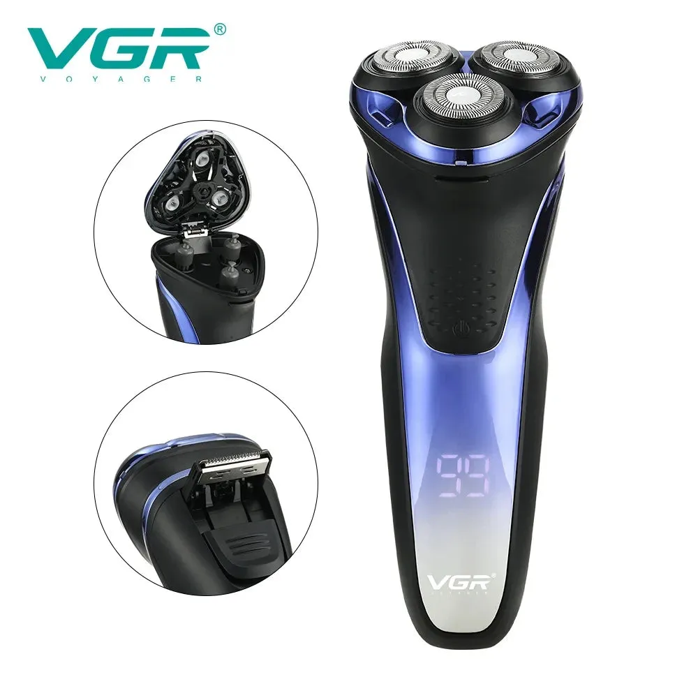 Vgr Wet & Dry Rotary Shavers With Pop-Up Trimmer