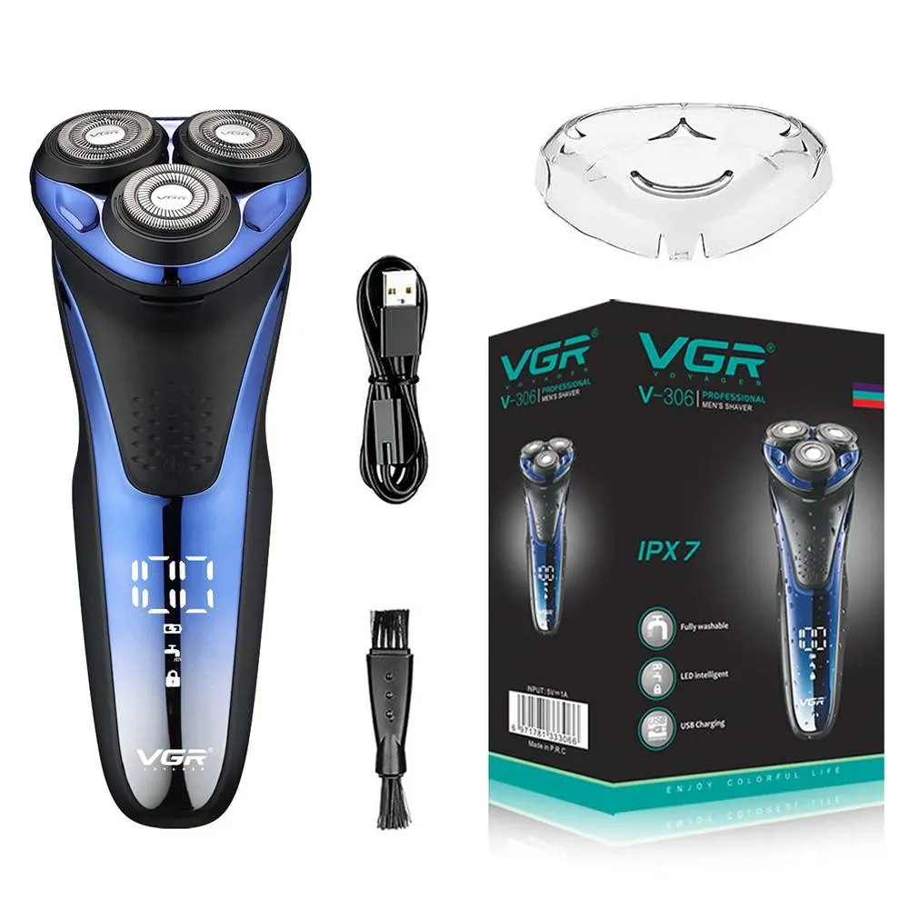 Vgr Wet & Dry Rotary Shavers With Pop-Up Trimmer