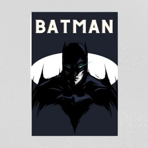 Wall Stickers Wall Decor Poster for Room Dynamic Batman Art for Superhero Fans Batman Wall Stickers, Batman Poster for Room, Superhero Wall Art, Batman Graphic Stickers