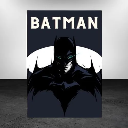 Wall Stickers Wall Decor Poster for Room Dynamic Batman Art for Superhero Fans Batman Wall Stickers, Batman Poster for Room, Superhero Wall Art, Batman Graphic Stickers