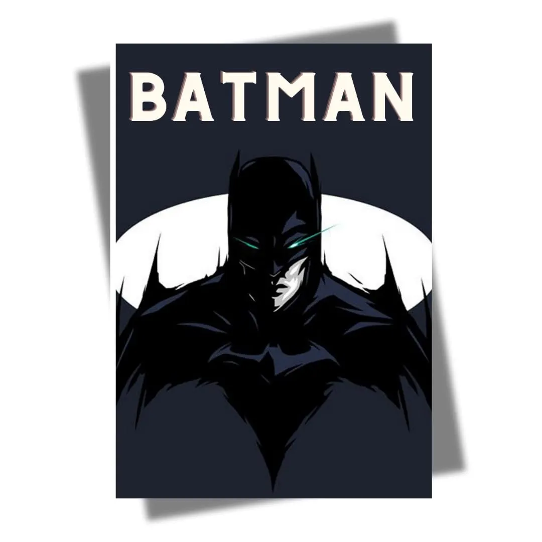 Wall Stickers Wall Decor Poster for Room Dynamic Batman Art for Superhero Fans Batman Wall Stickers, Batman Poster for Room, Superhero Wall Art, Batman Graphic Stickers