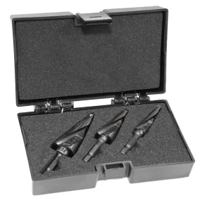 WEN DB238X 3-Piece Impact-Duty Titanium Step Drill Bit Set with #2, #3, and #8 Step Drill Bits