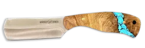 Whiskey Ranch Turquoise River Bullcutter Knife - WB48-14