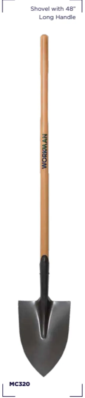 Workman 48" Irish Shovel Long Handle