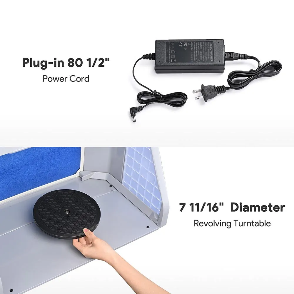 Yescom Portable Airbrush Hobby Spray Booth w/ Filter Fan Hose