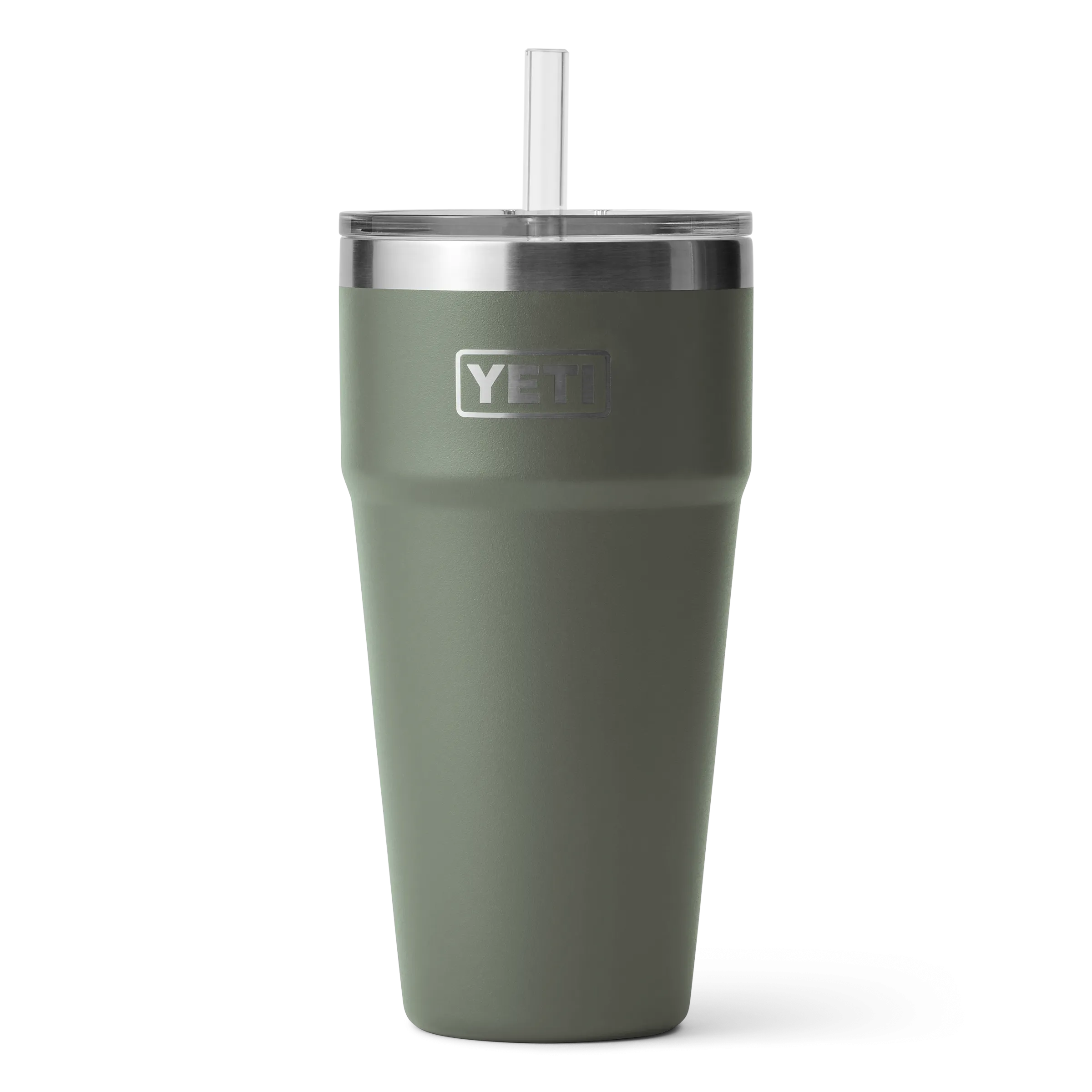 Yeti Rambler 26oz/769ml Stackable Cup with Straw Lid - Camp Green