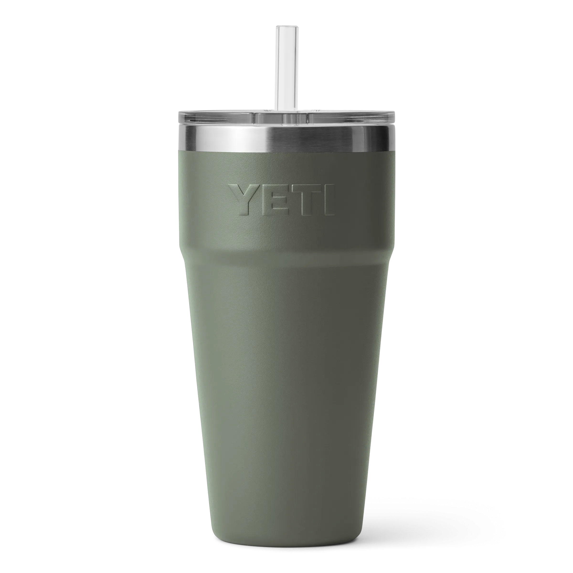 Yeti Rambler 26oz/769ml Stackable Cup with Straw Lid - Camp Green