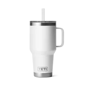 YETI Rambler 35 OZ (994ml) Straw Mug With Straw Lid - White